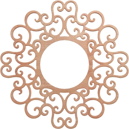 Ekena Millwork Reims Wood Fretwork Pierced Ceiling Medallion, Cherry, 20"OD x 7 5/8"ID x 3/8"T CMWP20X20X0375RECH